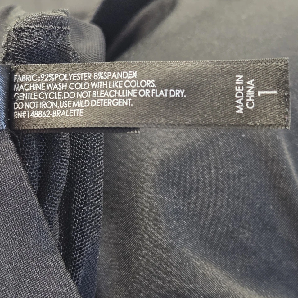 Sujetador deportivo Torrid Curve para mujer 1 bralette negro correa inalámbrica convertible Foto 4 de 4