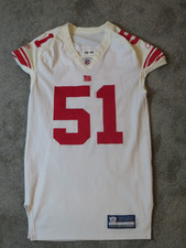 2008 Zak DeOssie New York Giants Game Used Worn NFL Football Jersey! Brown U.
