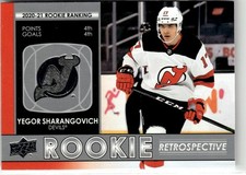 2021-22 Upper Deck Rookie Retrospective 35222 Yegor Sharangovich New Jersey