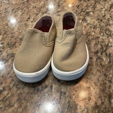 Garanimals Slip On Canvas Shoes Brown White Toddler Size 4