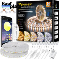 LED Strip 30M 24V Dimmbar 2700K-6500K Flexibel Lichtleiste Mit App-Steuerung