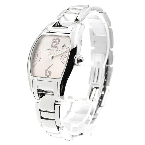 Girard Perregaux — Girard-Perregaux 2655 30mm SS Pink Dial Quartz Date Watch #C15503