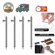 4 Piece Stainless Steel 22mm Quick Release Watch Band Pins for Easy Repair