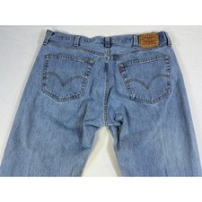 Vintage Levis 501 Original Mens 40x32 Light Wash Blue Straight Leg Jeans Mexico