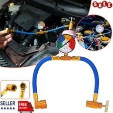 Car Air Conditioning R134A Refrigerant Hose Tap Recharge Hose Pressure Gauge Kit