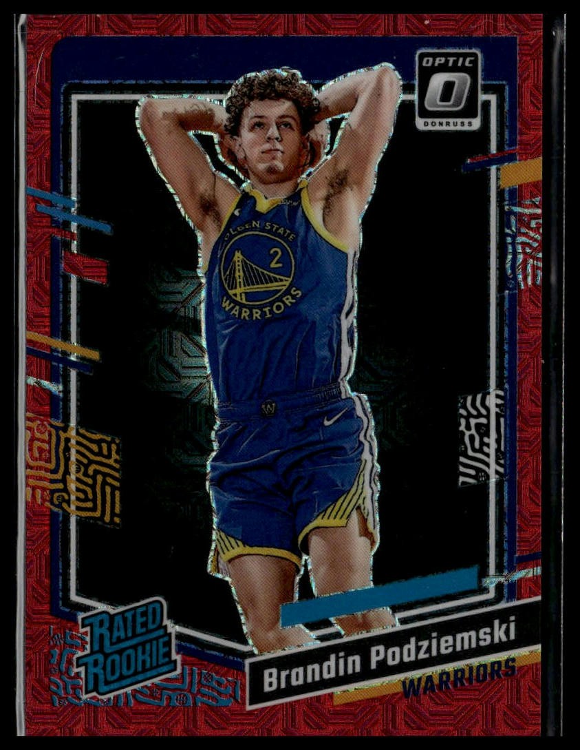 2023-24 Donruss Optic #203 Brandin Podziemski Red #/99