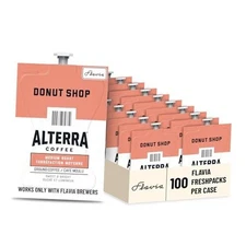  Alterra Donut Shop Coffee Freshpacks works only with  Brewers, Medium Roast 