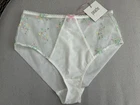 Panache Meadow Deep Briefs Knickers 10974 Ivory Embroidered Size 10 BNWT