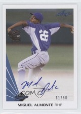 2013 Leaf Memories Auto Blue 31/50 Miguel Almonte #A-MA2 Auto 4u8