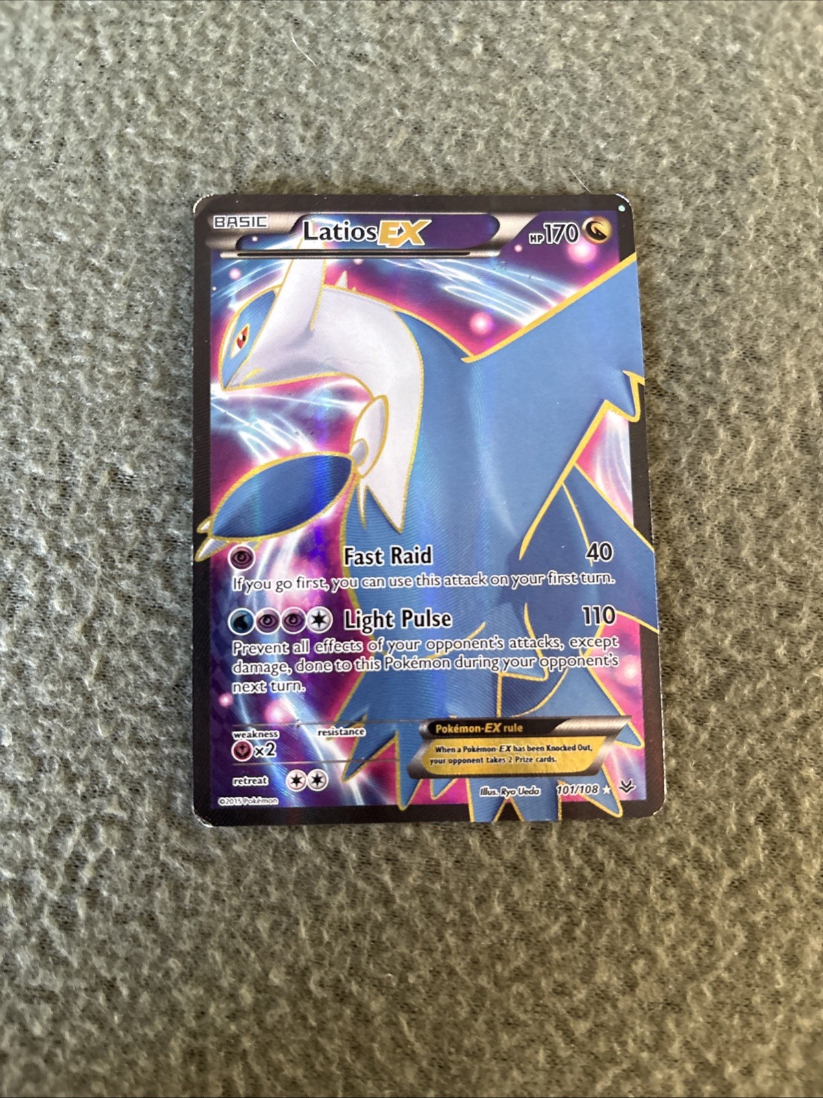 Pokemon Latios EX XY Roaring Skies Holo Card 101/108 Ultra Rare Full Art
