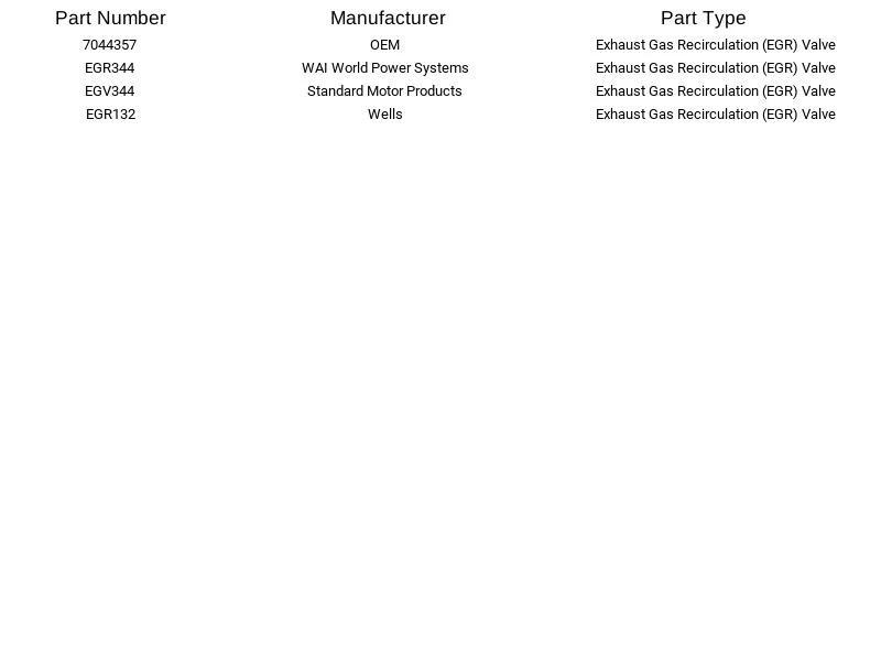 Válvula Delphi EG10102 EGR para Chevrolet Buick Pontiac Cadillac GMC Oldsmobile Foto 4 de 4
