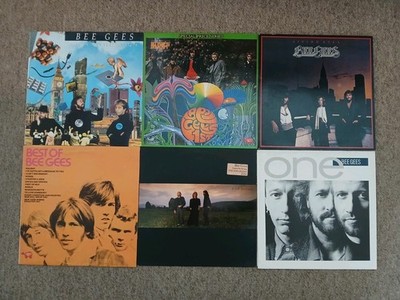 6 X BEE GEES Vinyl LPs Job Lot Bundle 1ST HIGH CIVILISATION LIVING EYES ONE
