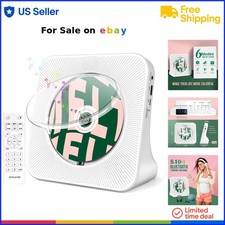 Portable CD Player with Bluetooth FM Radio USB AUX Remote Home Kids Stereo