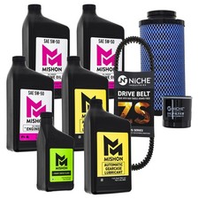 MISHON Full Service Kit for Polaris RZR XP Pro Turbo R S 4 Oil Change Drive Belt
