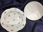 SHELLEY china DAINTY ROSEBUD covered round BUTTER DISH excellent MADE IN ENGLAND — photo 3