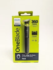 Philips Norelco OneBlade 360 Face Hybrid Rechargeable Electric Trimmer QP2724/70