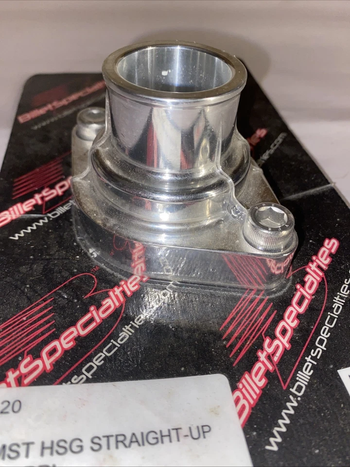 BILLET SPECIALTIES THERMOSTAT HOUSING,STRAIGHT UP,POLISHED,SB/BB 雪佛兰,# 90120 — 第 3/3 张图片