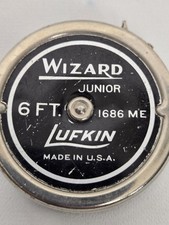 Vintage Lufkin Tape Measure, Junior Wizard 6FT made in Saginaw, MI
