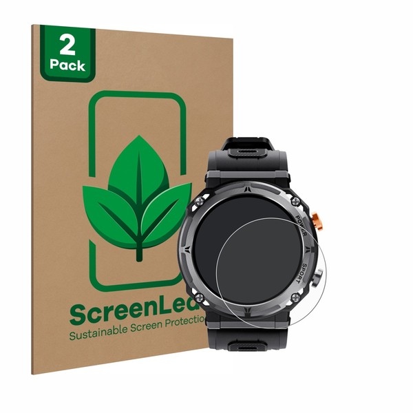 "2X Screenleaf Displayschutzfolie FüR Darmowade Smartwatch 1.39\" Nachhaltig"-image