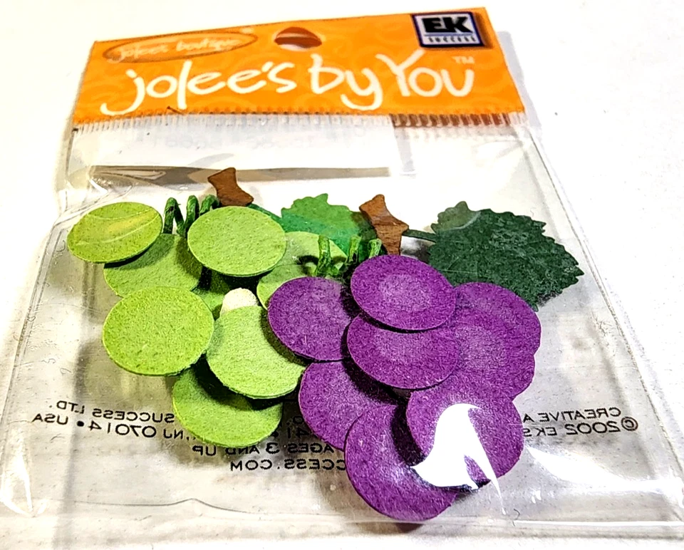 Uvas Verde y Púrpura Fruta Jolee's By You Adorno 3D Foto 2 de 2