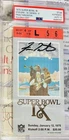 Fran Tarkenton Vikings QB Signed Super Bowl IX Ticket 1975 PSA/DNA Gem 10 POP 6