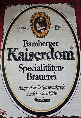Blechschild BAMBERER KAISERDOM Schild 20cm X 30cm