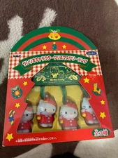 Sanrio Hello Kitty Christmas Tree Lamp Figurine Set Unopened New