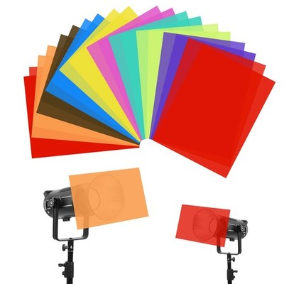 UTEBIT 20 Pack Color Correction Gel Light Filter Transparent Color Film Light...