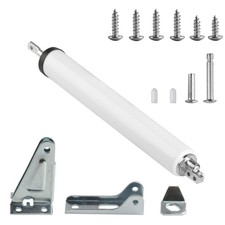 Pneumatic Screen and Storm Door Closer Kit Heavy Duty Closure with Bracket White