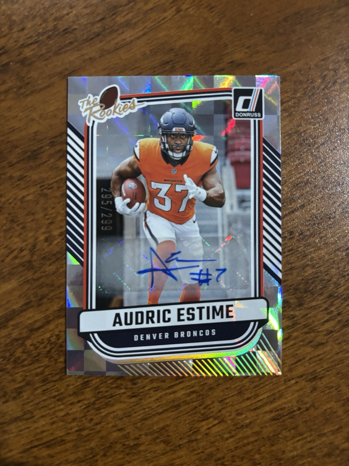 ✨2024 Panini Donruss AUDRIC ESTIME The Rookies AUTO RC #TR-33 /299 Broncos