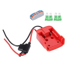 Battery Adapter Converter for 18V Battery with Wire Terminal, 1 Set 6pcs, Red