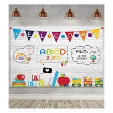 7x5ft Welcome Back to School Photography Backdrop Joy in The Journey Themed