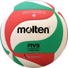 Molten V5M5000 Volleyball, Soft Touch, Indoor/Outdoor PU Microfiber Ball Size 5