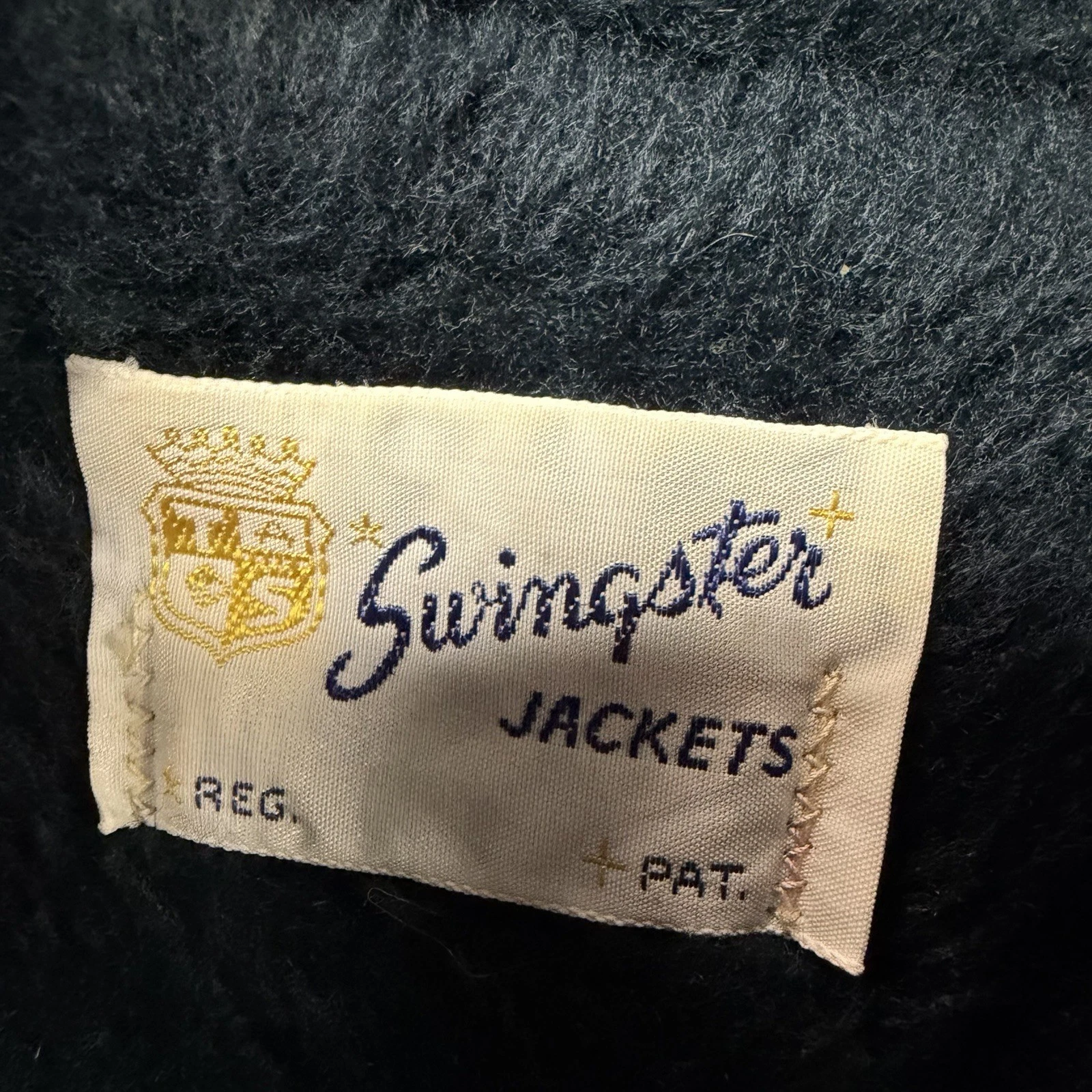 Swingster Blue Racing Windbreaker Beechcraft Employee Jacket Vintage 70s Sz L image 2