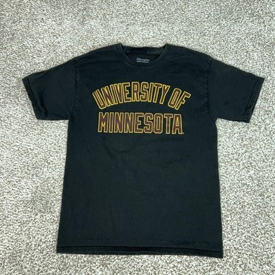 black and university gold graphic tee