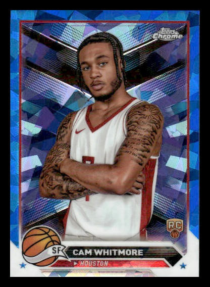 2023-24 Topps Chrome Sapphire #133 Cam Whitmore RC Rookie Houston Rockets