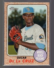2017 Topps Heritage Minor League Edition - Oscar De La Cruz #114 (RC)