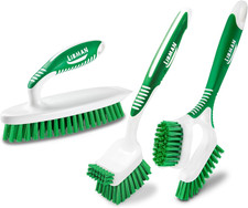 Heavy Duty Scrub Brush Kit  Cleaning Brushes for Household Use  Tub Scrubber 