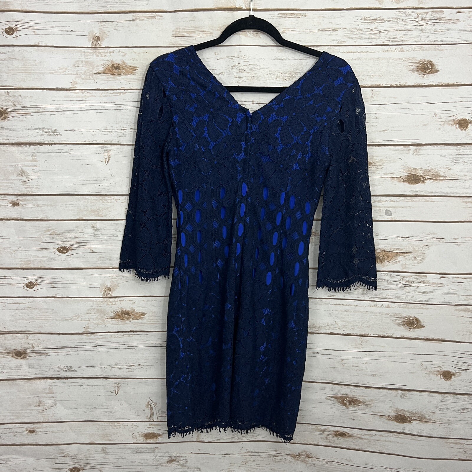 Lilly Pulitzer True Navy Whitaker Lace Macon Dress Si… Gem
