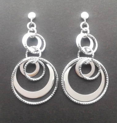 Orecchini Da Donna Orecchini A Perno Argento Sterling 925 3 - Foto 7