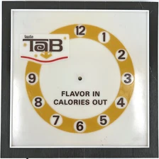 Original 1960's Tab Soda Advertising Clock - Kirby Cogeshall Steinau Co. - READ