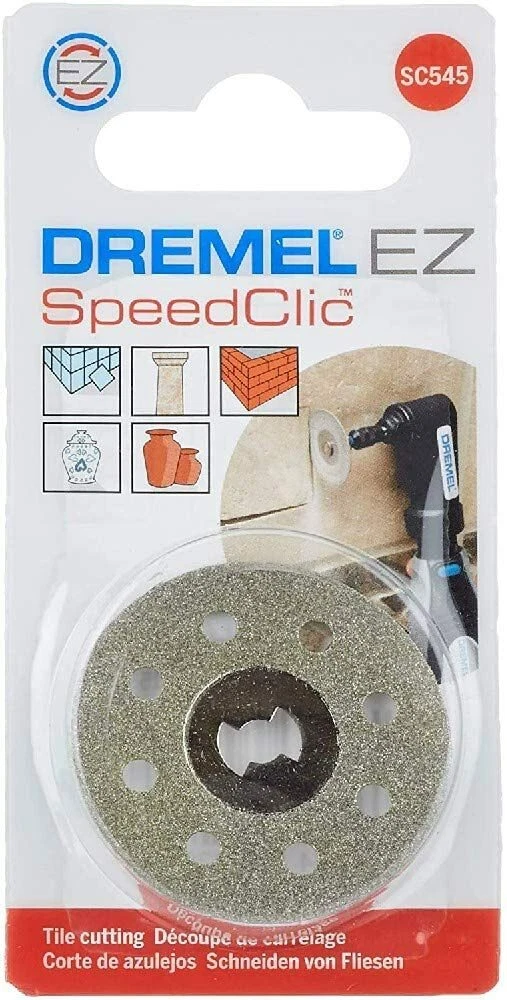 Dremel EZ SpeedClic SC545 Diamond Cutting Wheel, Rotary Tool Accessory 38mm  Dia