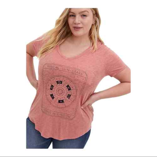 Torrid Heritage Slub Astrology Pocket Tee Womens Plus Size 4X | eBay