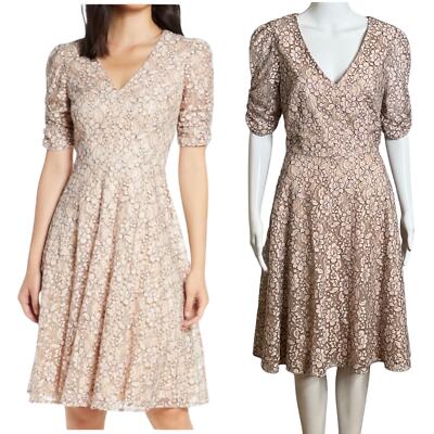 midi dress eliza j lace fit flare dress