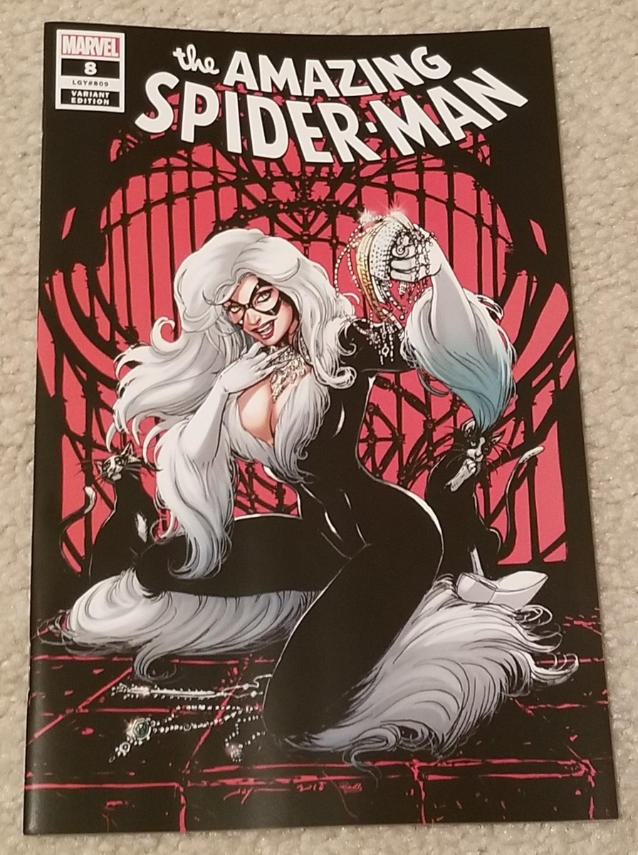 AMAZING SPIDER-MAN 8 LGY 809 JOYCE CHIN BLACK CAT VARIANT 1st