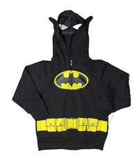 Batman DC Comics Zipper Cosplay Hooded Jacket Youth Size X-SMALL NEW