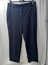 ❤️ Next Blue Turn Up Hem Trousers Size 15 Regular Vgc
