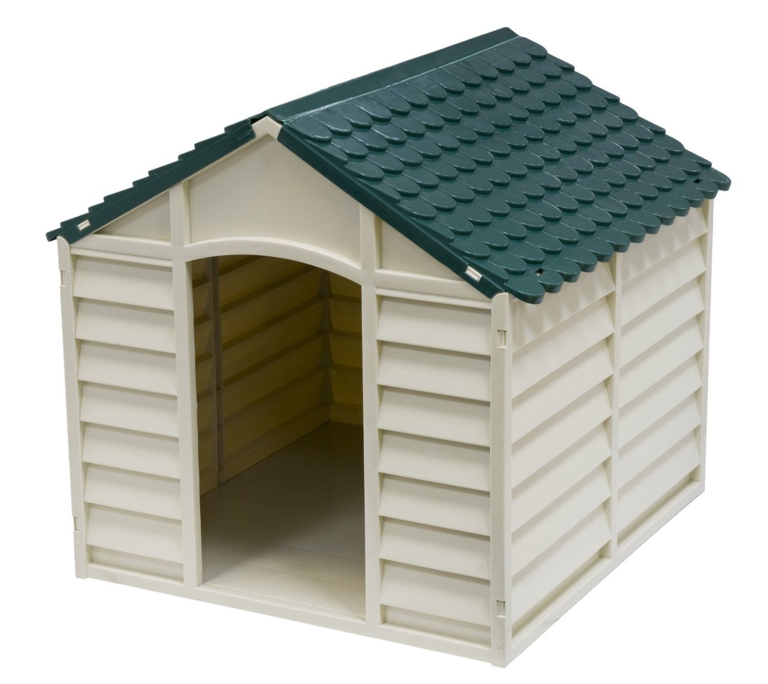 large plastic dog house