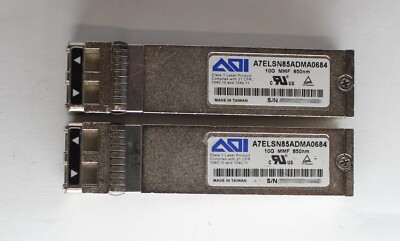 Lot of*2 AOI A7ELSN85ADMA0684 SR 10G 850nm 300m MMF SFP Optical Transceivers