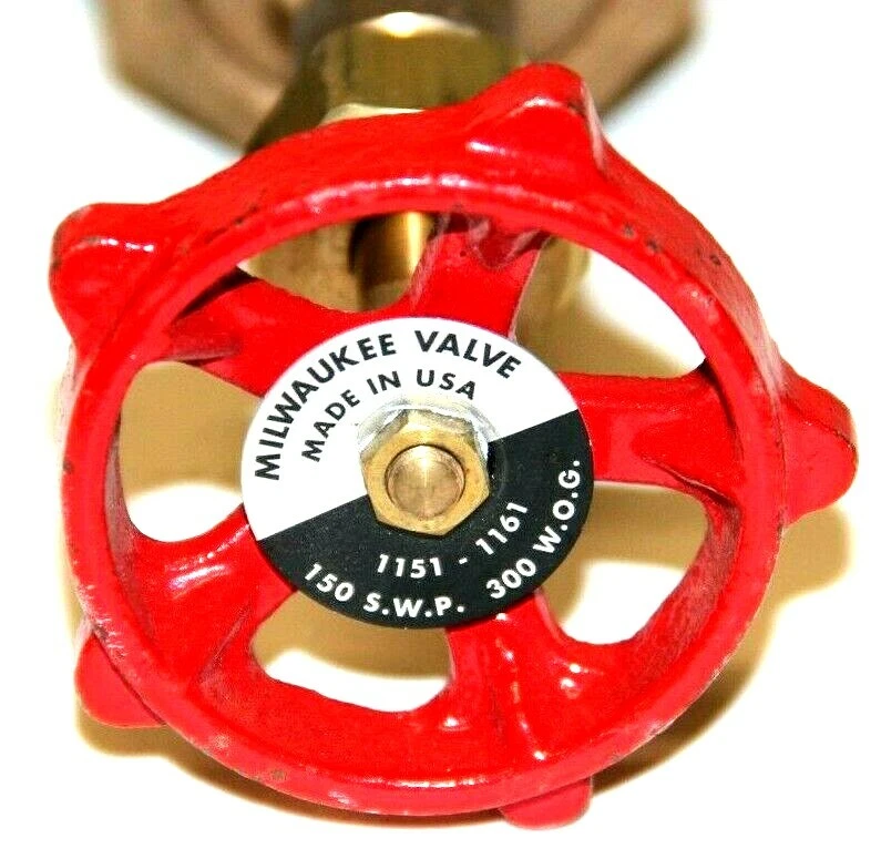 Milwaukee 1151-1161 Gate Valve 1" NPT - 150 WSP 300 WOG - USED - Image 4 of 4